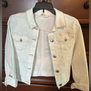 H&M white jeans jacket for girls